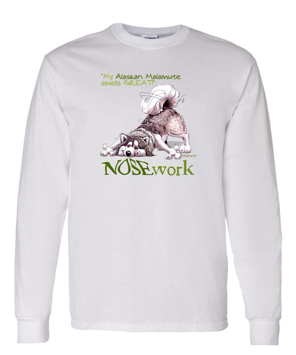 Alaskan Malamute - Nosework - Long Sleeve T-Shirt
