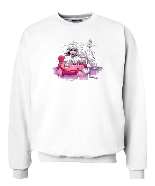 Poodle  Toy White - Caricature - Sweatshirt