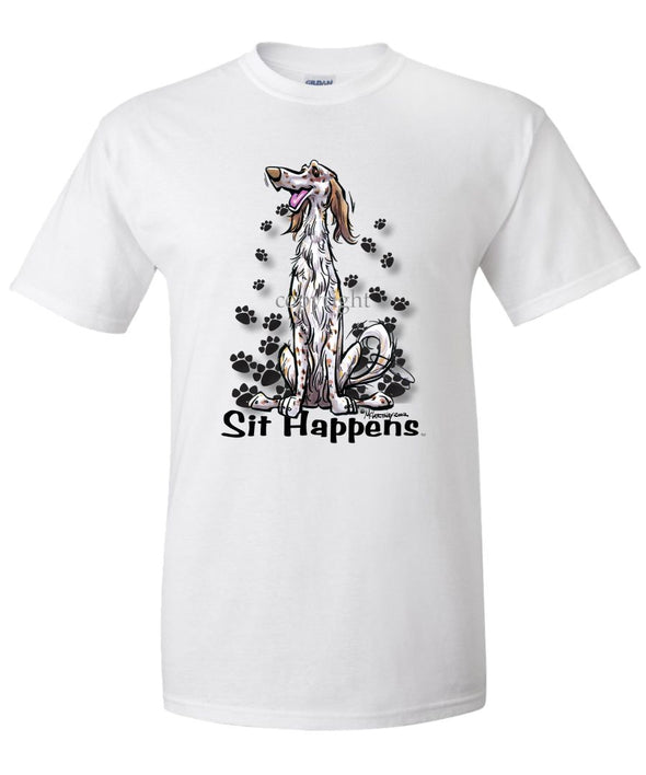 English Setter - Sit Happens - T-Shirt