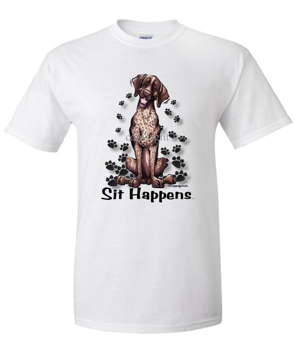 German Shorthaired Pointer - Sit Happens - T-Shirt