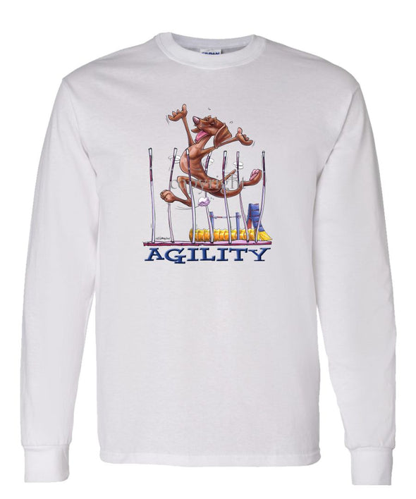 Vizsla - Agility Weave II - Long Sleeve T-Shirt