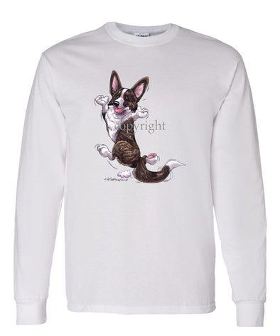 Welsh Corgi Cardigan - Happy Dog - Long Sleeve T-Shirt