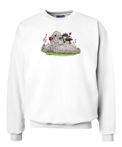 Komondor - With Rose - Caricature - Sweatshirt