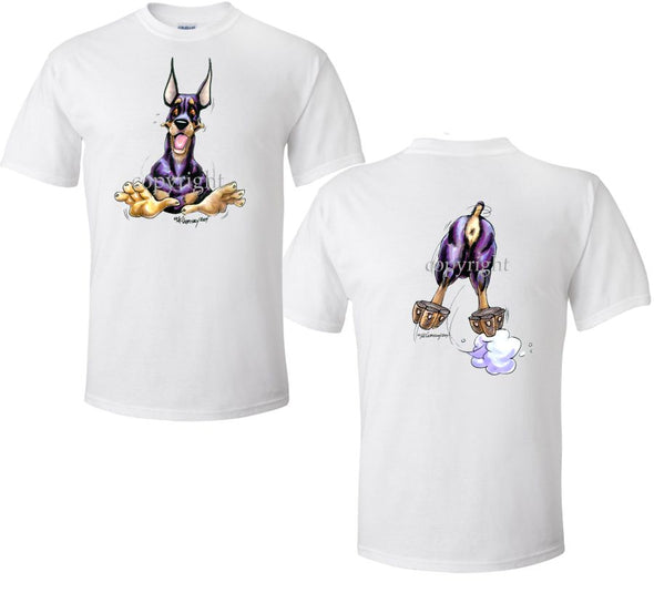 Doberman Pinscher - Coming and Going - T-Shirt (Double Sided)
