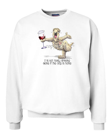 Soft Coated Wheaten - It's Drinking Alone 2 - Sweatshirt