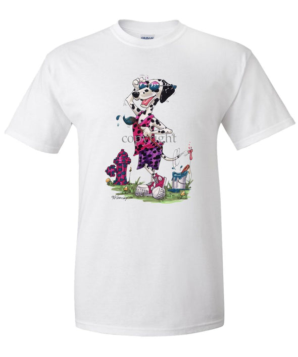 Dalmatian - Painting Hydren - Caricature - T-Shirt