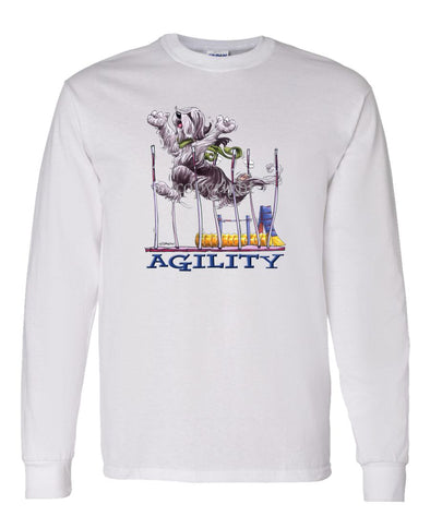 Bearded Collie - Agility Weave II - Long Sleeve T-Shirt