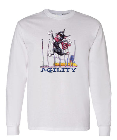 Boston Terrier - Agility Weave II - Long Sleeve T-Shirt