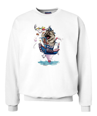 Keeshond - Tugboat - Caricature - Sweatshirt
