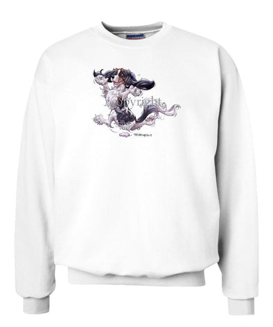 Cavalier King Charles  Black Tri - Happy Dog - Sweatshirt