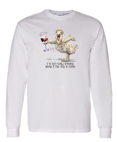 Soft Coated Wheaten - It's Drinking Alone 2 - Long Sleeve T-Shirt