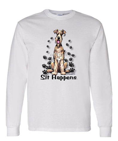 Airedale Terrier - Sit Happens - Long Sleeve T-Shirt