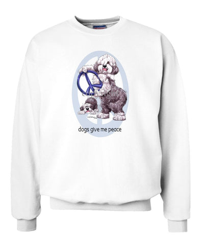 Old English Sheepdog - Peace Dogs - Sweatshirt