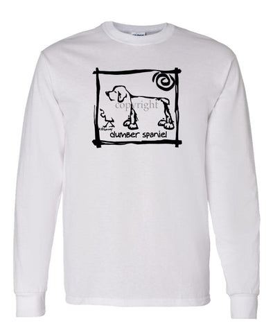 Clumber Spaniel - Cavern Canine - Long Sleeve T-Shirt
