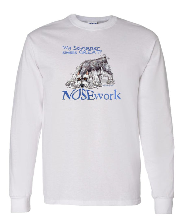 Schnauzer - Nosework - Long Sleeve T-Shirt