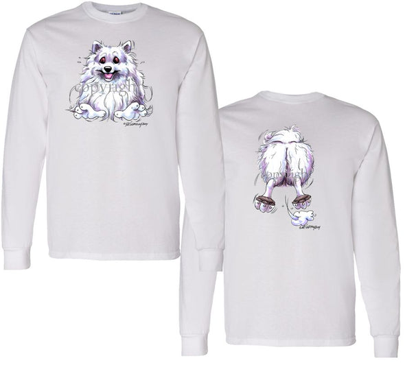 American Eskimo Dog - Coming and Going - Long Sleeve T-Shirt (Double Sided)