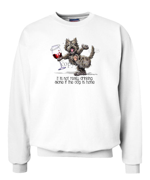 Cairn Terrier - It's Drinking Alone 2 - Sweatshirt