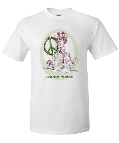 English Setter - Peace Dogs - T-Shirt