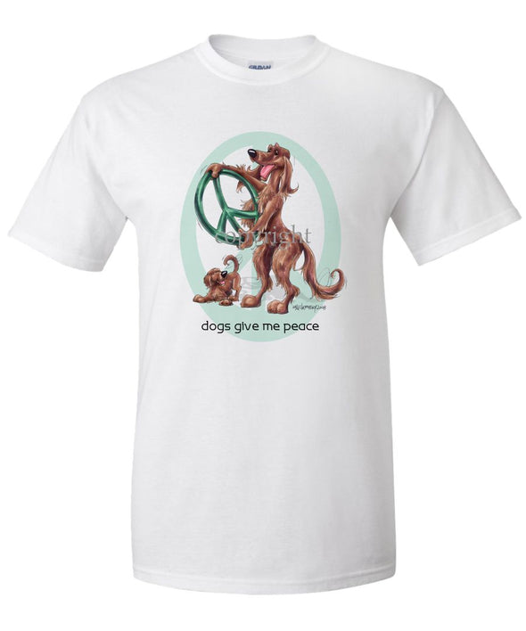 Irish Setter - Peace Dogs - T-Shirt