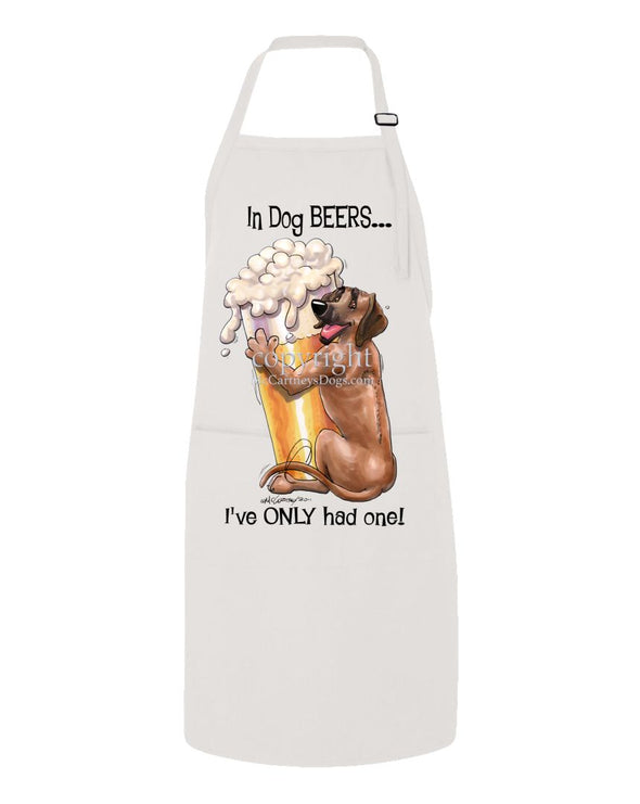 Rhodesian Ridgeback - Dog Beers - Apron