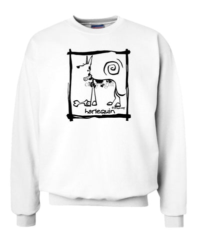 Great Dane  Harlequin - Cavern Canine - Sweatshirt