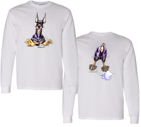 Doberman Pinscher - Coming and Going - Long Sleeve T-Shirt (Double Sided)