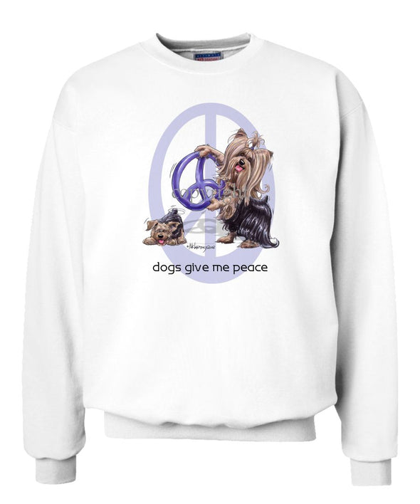 Yorkshire Terrier - Peace Dogs - Sweatshirt