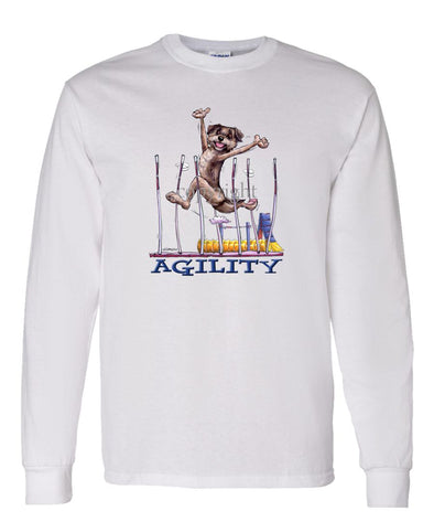 Border Terrier - Agility Weave II - Long Sleeve T-Shirt