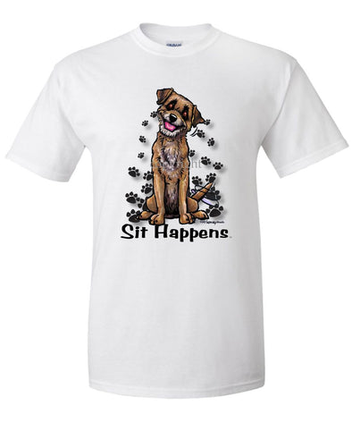 Border Terrier - Sit Happens - T-Shirt