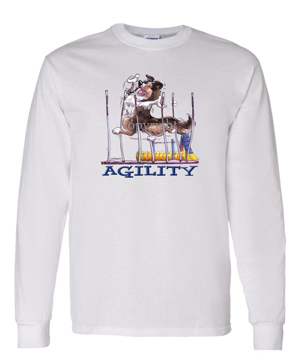 Shetland Sheepdog - Agility Weave II - Long Sleeve T-Shirt