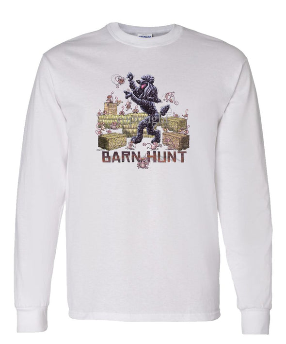 Poodle  Black - Barnhunt - Long Sleeve T-Shirt