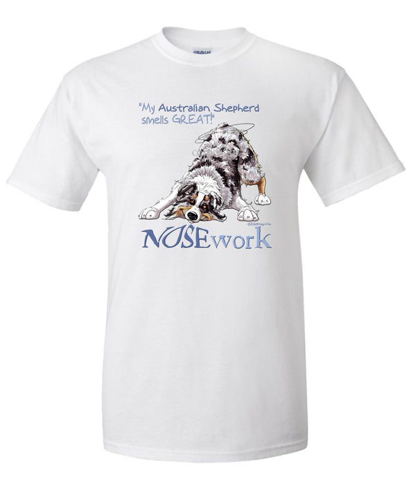 Australian Shepherd  Blue Merle - Nosework - T-Shirt