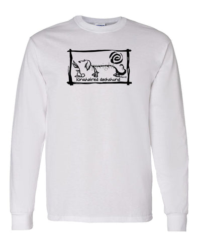 Dachshund  Longhaired - Cavern Canine - Long Sleeve T-Shirt