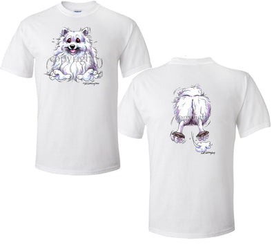American Eskimo Dog - Coming and Going - T-Shirt (Double Sided)