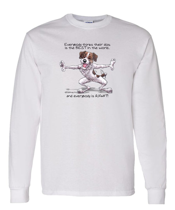 Jack Russell Terrier - Best Dog in the World - Long Sleeve T-Shirt