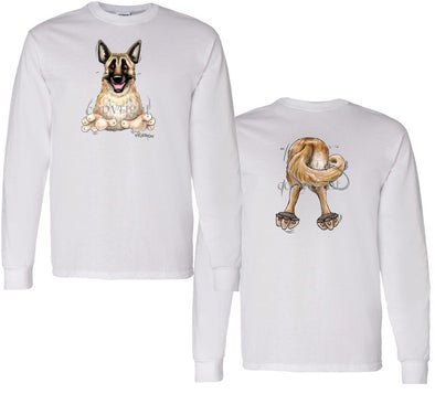 Belgian Malinois - Coming and Going - Long Sleeve T-Shirt (Double Sided)