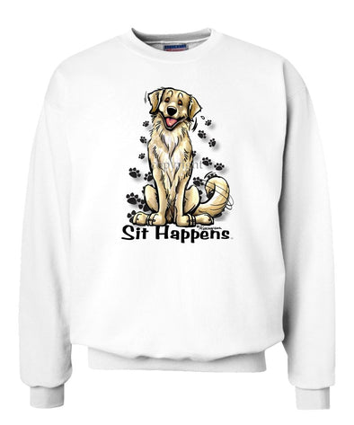 Golden Retriever - Sit Happens - Sweatshirt