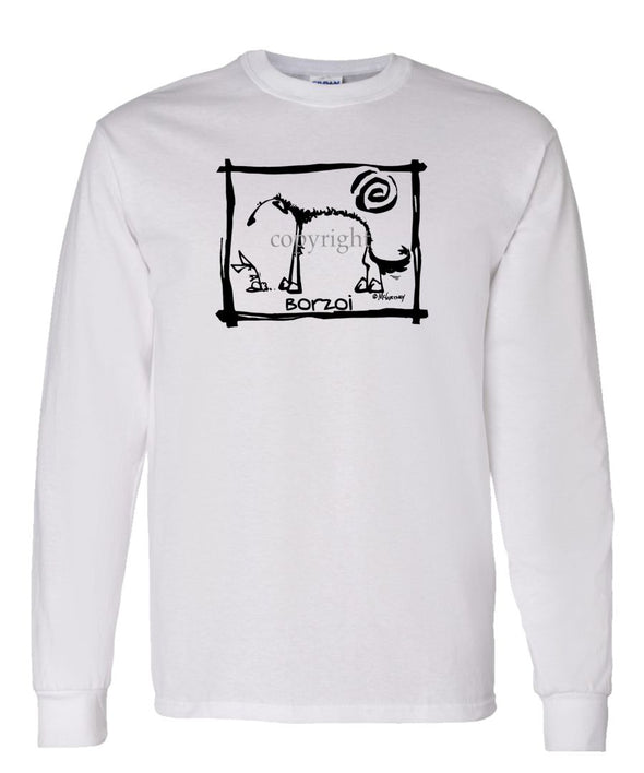 Borzoi - Cavern Canine - Long Sleeve T-Shirt