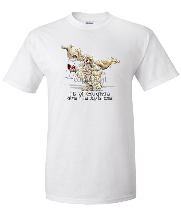 Cocker Spaniel - It's Drinking Alone 2 - T-Shirt