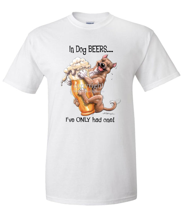 American Staffordshire Terrier - Dog Beers - T-Shirt