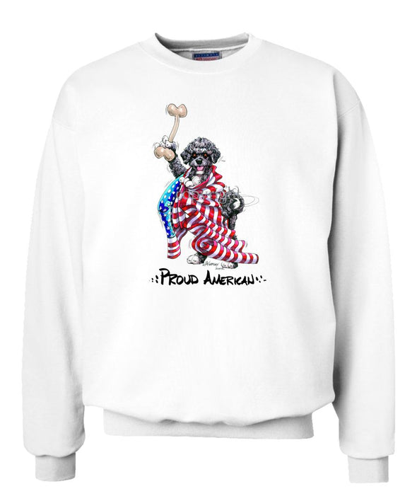 Portuguese Water Dog - Proud American - Sweatshirt