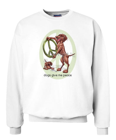Vizsla - Peace Dogs - Sweatshirt
