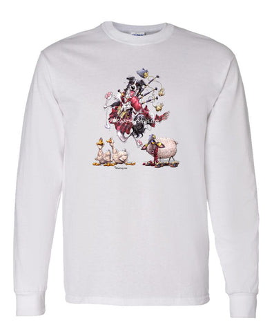 Border Collie - Bagpipes - Mike's Faves - Long Sleeve T-Shirt
