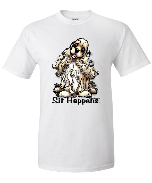 Cocker Spaniel - Sit Happens - T-Shirt