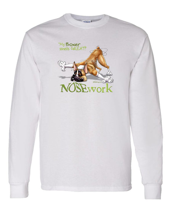Boxer - Nosework - Long Sleeve T-Shirt