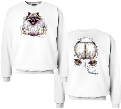 Keeshond - Coming and Going - Sweatshirt (Double Sided)
