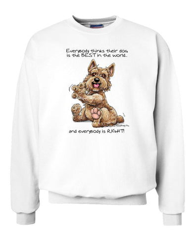 Norwich Terrier - Best Dog in the World - Sweatshirt