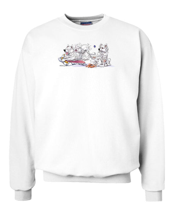 Samoyed - Sledding - Mike's Faves - Sweatshirt