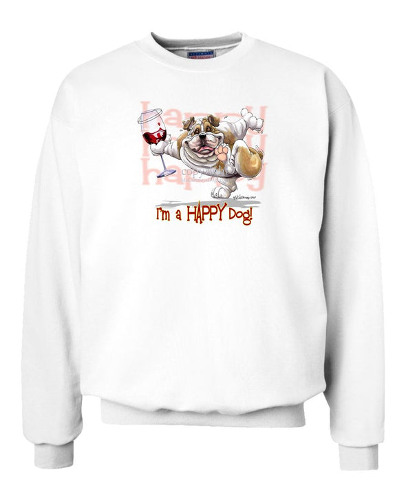 Bulldog - 2 - Who's A Happy Dog - Sweatshirt