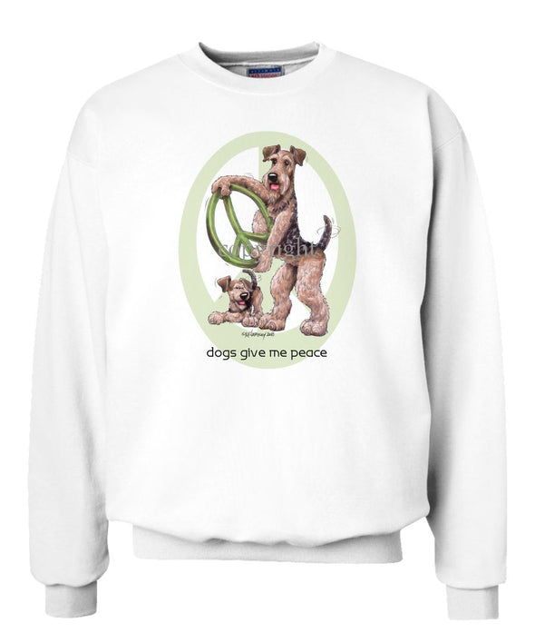 Airedale Terrier - Peace Dogs - Sweatshirt
